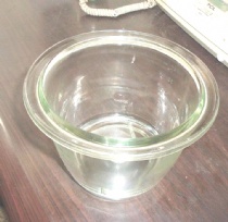 glass mixer bowl