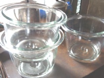 glass mixer bowl